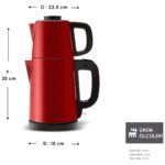 Karaca Tea Break 2 In 1 Çelik Çay Makinesi Rudolph Red - Görsel 2