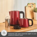 Karaca Tea Break 2 In 1 Çelik Çay Makinesi Rudolph Red - Görsel 4