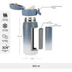 Karaca Skyfall Çelik Sızdırmaz Termos 500 ml Mavi - Görsel 2