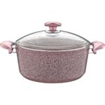 OMS Collection - 3110 - 2 Parça Biogranit 24x12 Cm - 4,3 Litre Derin Tencere Sütlü Kahve Rengi - Görsel 2