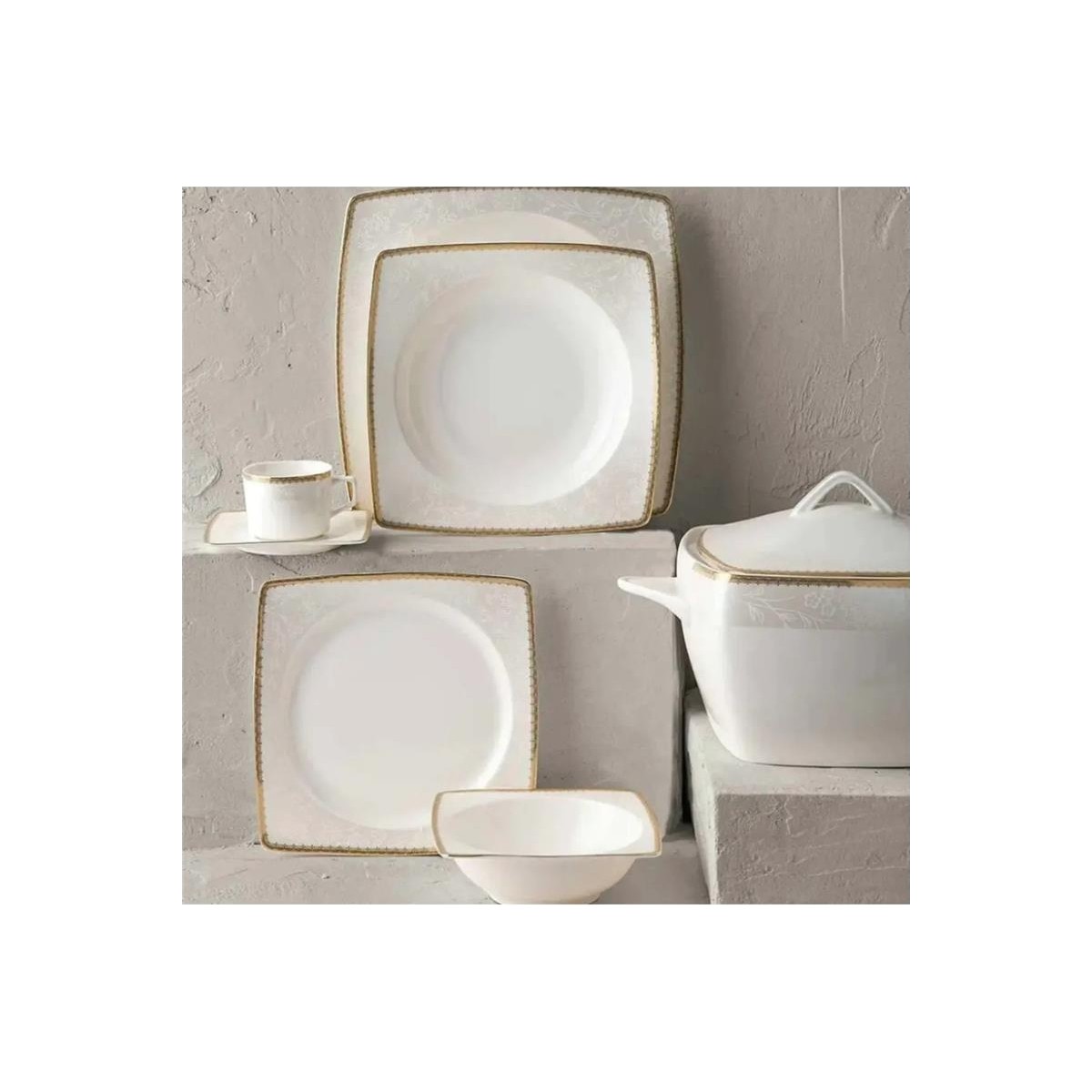 110001035491850.jpg Emsan 84 Parça Porselen Yemek Takımı BEF822 - Görsel 1