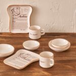 Bella Maison Croque Seramik 8 Parça 2 Kişilik Tost Kahvaltı Takımı Kahverengi - Görsel 2