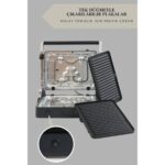 Arnell Primo Tost Makinesi | 2000w Güç | Yapışmaz Plaka | Yağ Hazneli Termostatlı Tost Makinası - Görsel 2