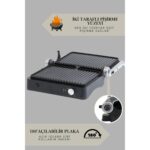 Arnell Primo Tost Makinesi | 2000w Güç | Yapışmaz Plaka | Yağ Hazneli Termostatlı Tost Makinası - Görsel 3