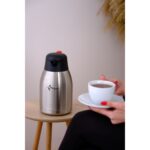 Penguen 1200A - 2 Litre Paslanmaz Çift Kat Çelik Çay Termosu - Görsel 2