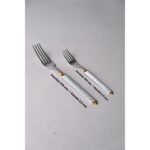 Lugga Linda Gold Çatal Kaşık Bıçak Takımı 12 Kişilik 84 Parça - Görsel 3