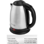 Awox Armada Inox Su Isıtcı Çelik Kettle 1.8 Lt. - Görsel 4