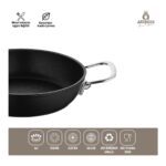 Amboss Dark Yanmaz Yapışmaz Titanyum Kaplama Sahan 18 cm - Görsel 2