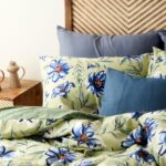 Bella Maison %100 Pamuk Saten Marlowe Çift Kişilik Nevresim Seti Yeşil (200X220 Cm) - Görsel 3