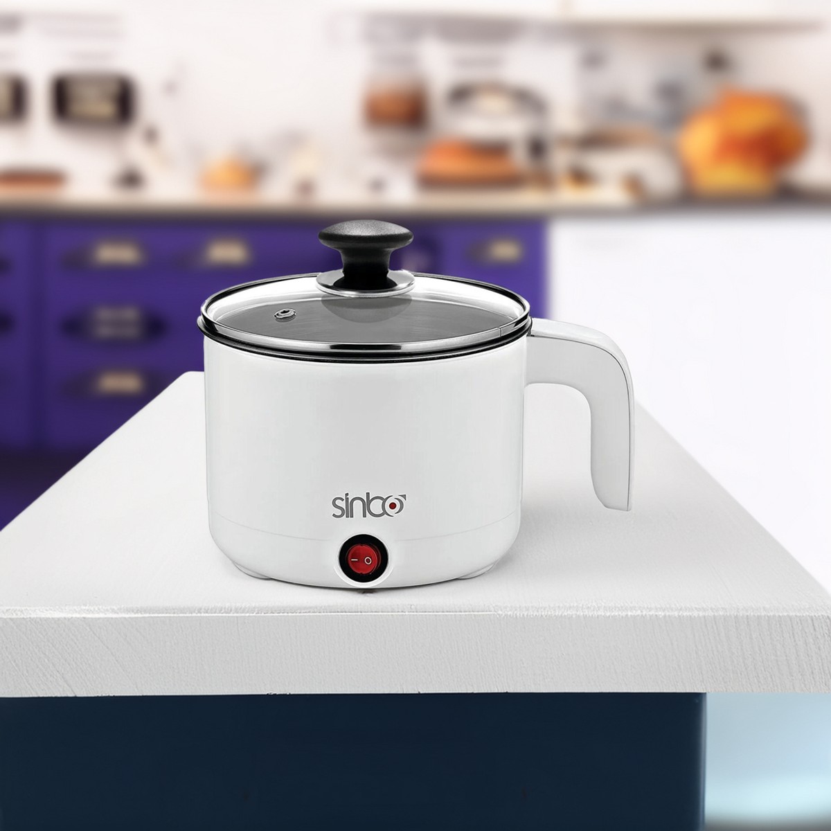 110001042324245.jpg Sinbo 400W Çok Fonksiyonlu Buharlı Pişirici - Beyaz Paslanmaz Çelik, Yerli Üretim - Görsel 1