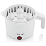 Sinbo 400W Çok Fonksiyonlu Buharlı Pişirici - Beyaz Paslanmaz Çelik, Yerli Üretim - Görsel 5