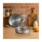 Amboss Sofia 4 Parça Kapaklı Paslanmaz Çelik Tava Seti