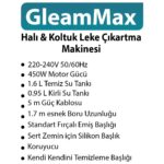 Fakir Range GleamMax Spot Cleaner Koltuk Halı Ve Leke Çıkartma Makinesi (YENİ) - Görsel 4