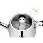 Nehir Modern Maxi Büyük Boy Paslanmaz Çelik 1.6-2.5 Lt. Çaydanlık Takımı - Görsel 5