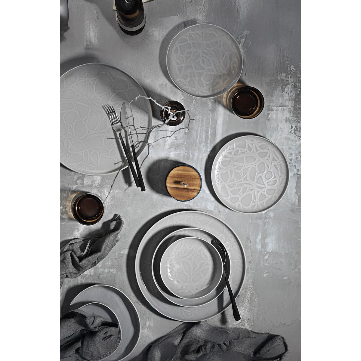 110001045772589.jpg Kütahya Porselen Capri Mod Bej DG-486 24 Parça 6 Kişilik Yemek Takımı - Görsel 1