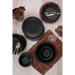 Kütahya Porselen Teos Mat DG-799 24 Parça 6 Kişilik Yemek Takımı