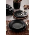 Kütahya Porselen Teos Mat DG-799 24 Parça 6 Kişilik Yemek Takımı - Görsel 2