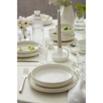 Kütahya Porselen Crest Sade Dekorsuz 24 Parça 6 Kişilik Bone Yemek Takımı - Görsel 2