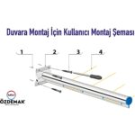 Özdemak Balkon Çamaşır Kurutma Askısı Kurutmalık Duvar Tipi Montaj - Görsel 2