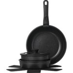 Shufa 5 Parça Easy Clip Çıkarılabilir Saplı Taşınabilir Tava ve Tencere Seti - Görsel 4