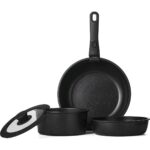 Shufa 5 Parça Easy Clip Çıkarılabilir Saplı Taşınabilir Tava ve Tencere Seti - Görsel 5