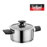 Brillant Aries Indüksiyon Tabanlı 8 Parça Çelik Tencere Seti - Görsel 2