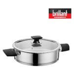 Brillant Aries Indüksiyon Tabanlı 8 Parça Çelik Tencere Seti - Görsel 3