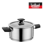 Brillant Aries Indüksiyon Tabanlı 8 Parça Çelik Tencere Seti - Görsel 4