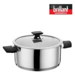 Brillant Aries Indüksiyon Tabanlı 8 Parça Çelik Tencere Seti - Görsel 5