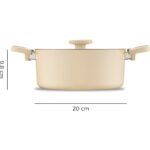 Jumbo Swiss Crystal Dark Cream 7 Parça Tencere Seti - Görsel 2