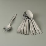 Matmel Imran Lizbon Model 12'li Çay Kaşığı - Gümüş - 11 cm