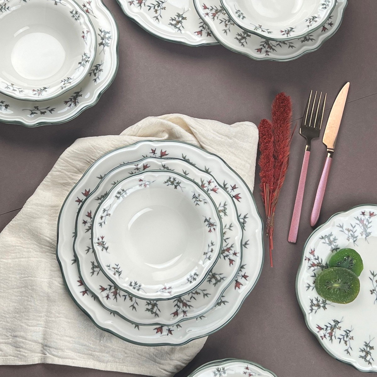 110001048566581.jpg Matmel Terra 24 Parça Yemek Takımı - Renkli - Görsel 1