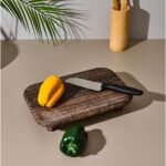 Matmel Mini Santoku Şef Bıçağı - Siyah - 25 cm