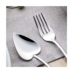 Nehir Can & Canan Tatlı 18/10 Paslanmaz Çelik 12 Parça Çatal Kaşık Takımı - 6 Kişilik, Sade ve Ergonomik Tasarım - Görsel 2