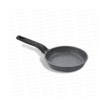 Nehir Nehir Siyah 3 Parça Alüminyum Döküm Granit Tava Takımı - Görsel 4