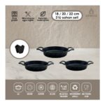 Amboss 3 Parça Kuvars Döküm Sahan Set