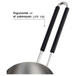 Nehir Modern 4 Parça Standlı Paslanmaz Çelik Cezve Seti - Görsel 4