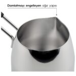 Nehir Modern 4 Parça Standlı Paslanmaz Çelik Cezve Seti - Görsel 5