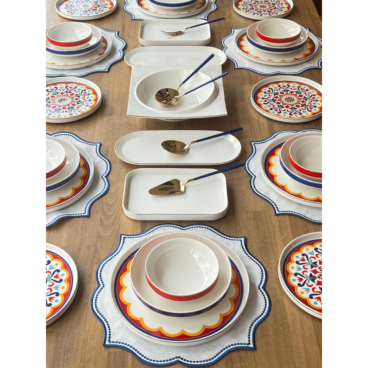 110001050734970.jpg Rossev Yemek Takımı Armada 40 Parça 6 Kişilik - Görsel 1