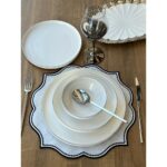 Rossev Yemek Takımı Modern Gümüş 24 Parça 6 Kişilik - Görsel 2