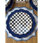 Rossev Yemek Takımı Lacivert Dama 24 Parça 6 Kişilik - Görsel 3