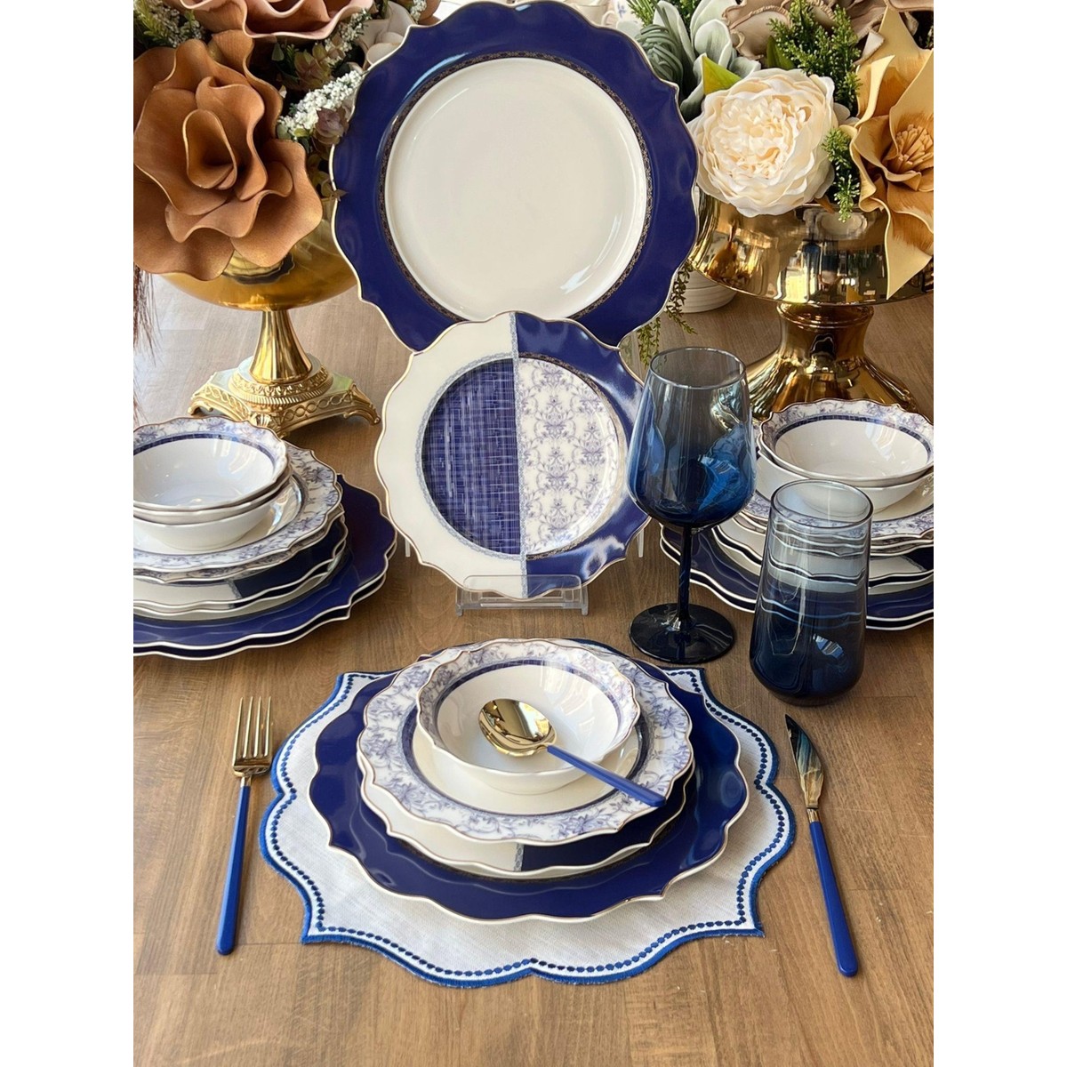 110001050735512.jpg Rossev Yemek Takımı Mirella 24 Parça 6 Kişilik - Görsel 1