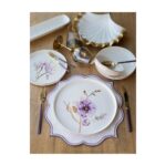 Rossev Pure Bone Modern Violet 24 Parça 6 Kişilik