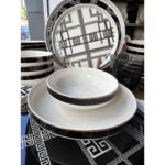 Rossev Yemek Takımı Modern Versace 24 Parça 6 Kişilik - Görsel 4