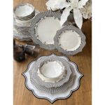 Rossev Yemek Takımı Pıano 24 Parça 6 Kişilik