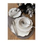 Rossev Yemek Takımı Negro Silver 24 Parça 6 Kişilik