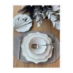 Rossev Yemek Takımı Negro Silver 24 Parça 6 Kişilik - Görsel 3