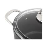 Nehir Titanium Siyah 20 Cm Derin Tencere - Görsel 2