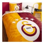 Taç Taç Lisanslı Galatasaray 5.yıldız Tek Kişilik Pamuk Nevresim Takımı - Görsel 3