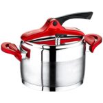 Safinox Vision 6 Litre Bakalit Kulplu Düdüklü Tencere - Kırmızı - Görsel 2